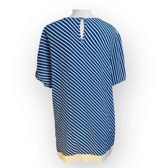 Tory Burch Blue Striped Tunic Blouse‎ - Picture 3 of 4